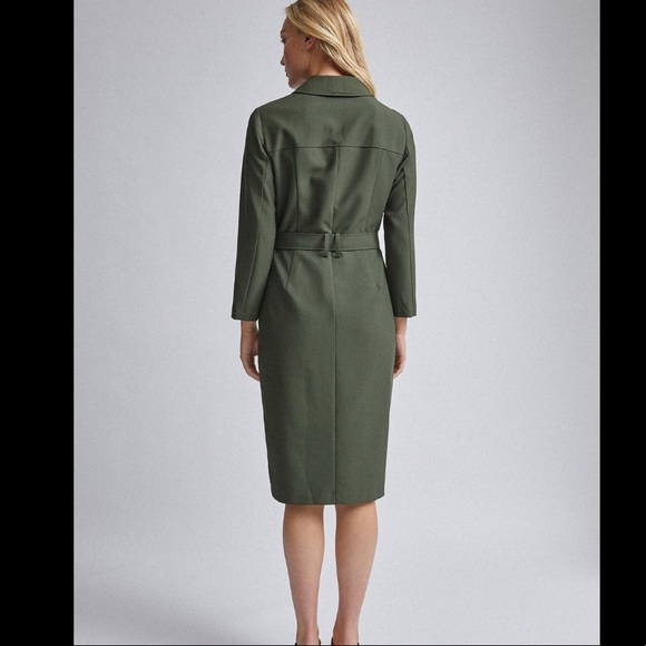 KHAKI TRENCH DRESS - Picture 2 of 3